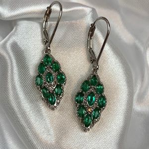 💚AAA Emerald/Diamond Earrings💚